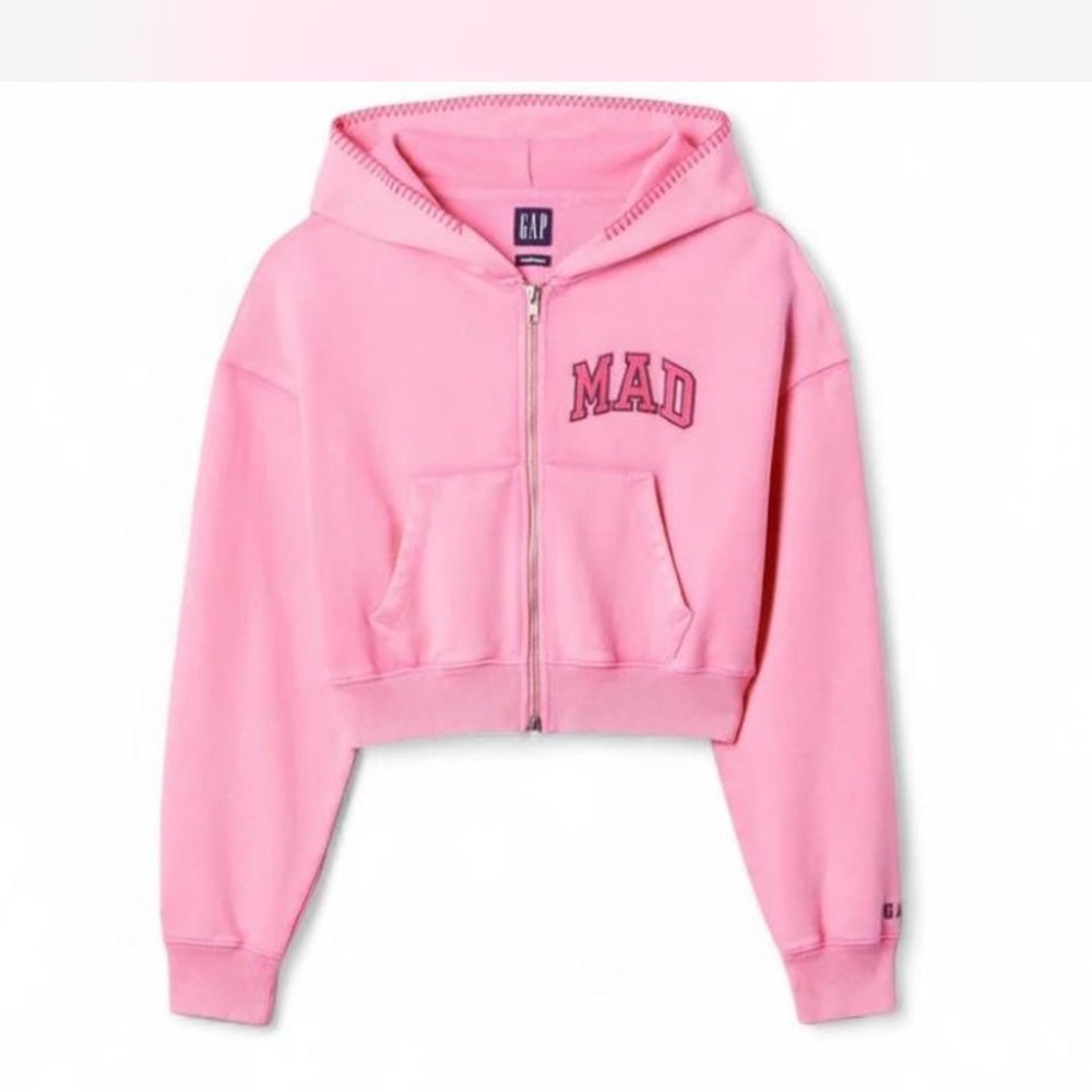 GAP X MADHAPPY FULL ZIP CROPPED HOODIE
